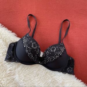 Victoria’s Secret embellished padded Demi bra 32A